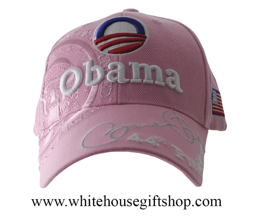 Obama Embroidered Pink Hat