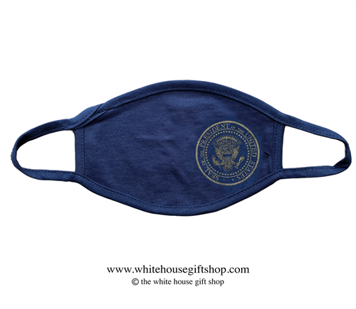 COVID-19 Global Response Face Mask Navy Blue with Gold Seal of the President of the United States