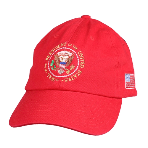 Seal of the President Embroidered Red Hat, POTUS