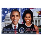 President Obama and First Lady Michelle Obama Photo Magnet