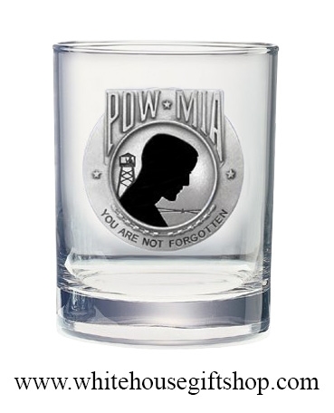 HERITAGE POW MIA 14 OZ â€œDOUBLE OLD FASHIONEDâ€ GLASS