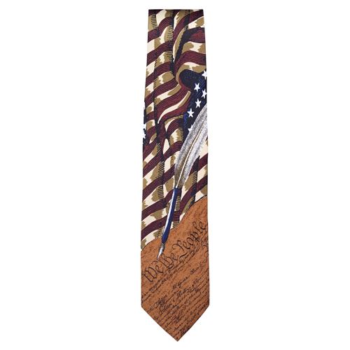 American Flags with Stars Neck Tie from the Official White House Gift Shop and Made in the USA