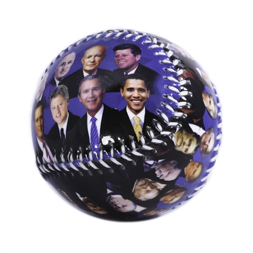 Presidents of the United States Baseball through Barack Obama, Blue, Issued the Last Year of His Presidency (1st year issue available also)