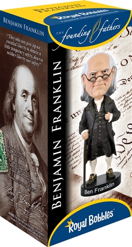 Benjamin Franklin Founding Father  Bobblehead, Wobbler, Nodder from White House Gift Shop
