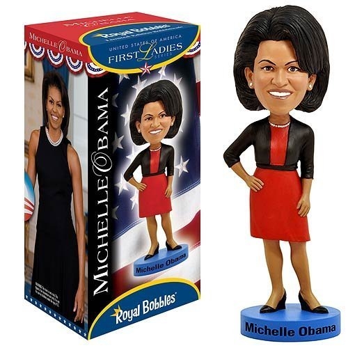 First Lady Michelle Obama Bobblehead, Wobbler, Nodder from White House Gift Shop