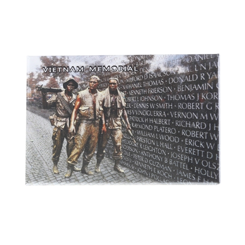 Vietnam Memorial Wall with Soldiers Magnet, 2" x 3"