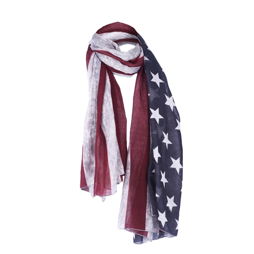 American Flag Scarf, 72 x 36