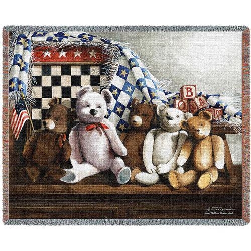 Teddy Bears Throw Blanket, SALE