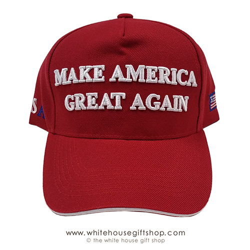 Donald J. Trump, red hat,  hats-Make America-Great-Again-from official white house gifts and gift shop-historic elections series