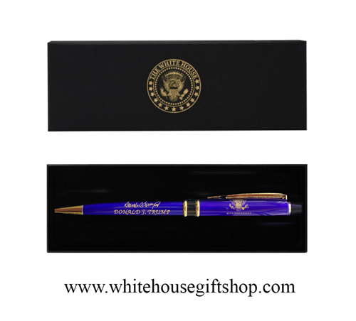 PRESIDENT DONALD J. TRUMP 45TH PRESIDENT SIGNATURE WITH PRESIDENTIAL EAGLE SEAL PEN