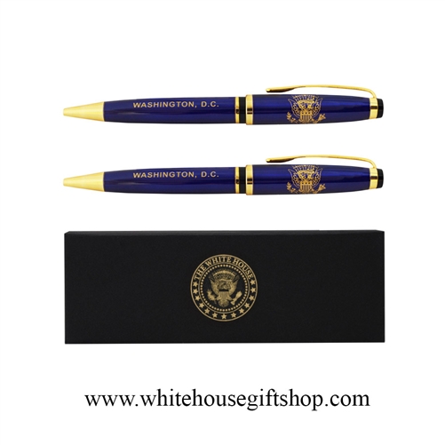 Presidential Eagle Seal Pen Set, Etched