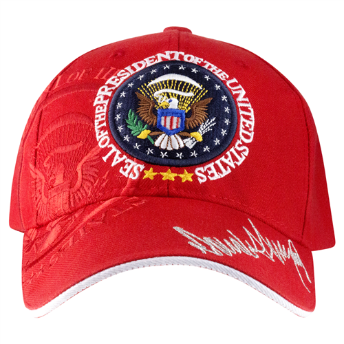 President Donald J. Trump Inauguration Day Hat, Red, January 20, 2017, Embroidered, Red, From the Official White House Gift Shop Inauguration Store Presidential Gifts Hats and Accessories Collection