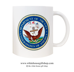 Department of the Navy Coffee Mug, Presidential Joseph R. Biden Coffee Mug, Designed at Manufactured by the White House Gift Shop, Est. 1946. Made in the USA