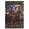 Vietnam Memorial Soldiers with USA Flag