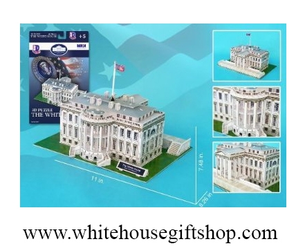 The White House 3D Puzzle, 64 Pieces, No Glue Ages 5+