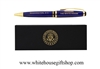 The White House cobalt blue  ballpoint pen in white house pen box, from our Presidential Pen collection at the original official White house Gift Shop, since 1946, Giannini Design,artist-designer-photographer
