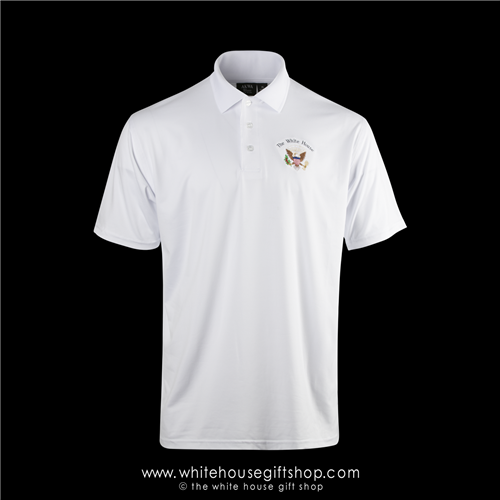 Presidential Eagle Seal Polo Shirt, white