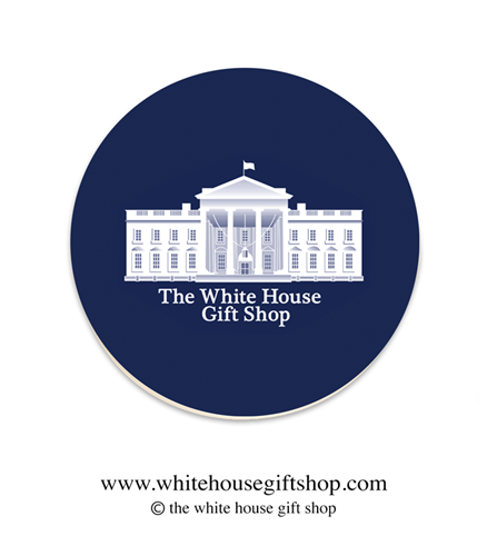 The White House Gift Shop Est. 1946 Official Seal Coaster Set of 4, Designed by the White House Gift Shop, Est. 1946. Made in the USA