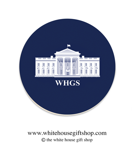 The Official WHGS Seal Coaster Set of 4, Designed by the White House Gift Shop, Est. 1946. Made in the USA