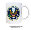 The White House Gift Shop Great Seal Coffee Mug, Designed at Manufactured by the White House Gift Shop, Est. 1946. Made in the USA