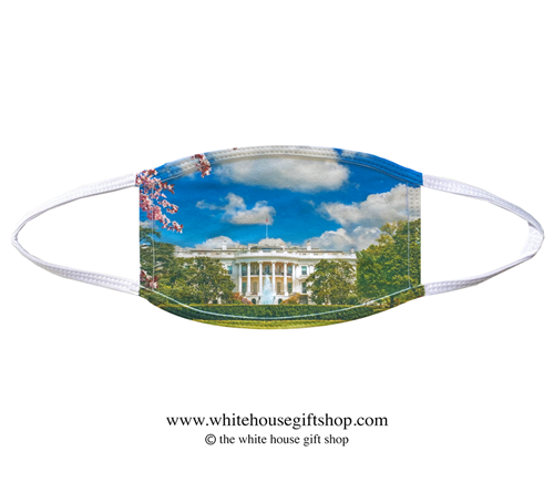 COVID-19 Global Response Face Mask in White with The White House