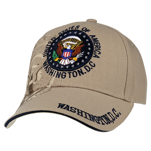 Seal of the President Khaki Hat and Cap from the Official White House Gift Shop