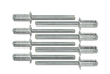 [55-00001-S9] Redline Tuning #1 Silver multi-grip rivets - (Qty 8)