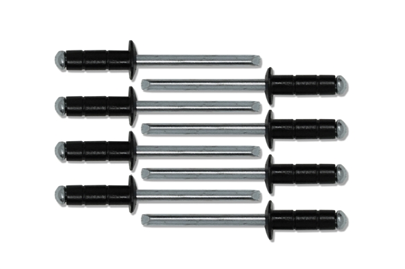 [55-00002-B9] Redline Tuning #2 Black multi-grip rivets - (Qty 8)