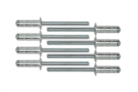 [55-00002-S9] Redline Tuning #2 Silver multi-grip rivets - (Qty 8)