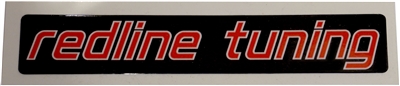 Redline Tuning Logo Sticker 2 - Alternate - Black Background