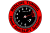 Redline Tuning Logo Round Sticker 1 - Red / Black (2.5")