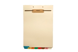 <b>Medical Fileback Set, 8 Printed Bottom Tabs, Top Wing</b> 