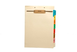 <b>Medical Fileback Set, 8 Printed Side Tabs, Top Wing</b>