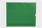 <b>Heavy Duty Negative Preserver, Large, Green Film Inserts<br/>Open End, Printed</b>