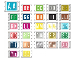 <b>Alpha Labels Medium<br/>1"H x 1-1/2"W</b>