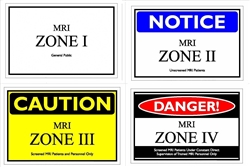 <b>Radiation Warning Signs - "MRI Zone"</b>