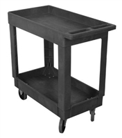 Plastic Service Cart 16X30 2-shelf