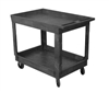 Plastic Service Cart 24X36 2-shelf