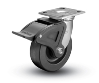 Heavy Duty 4x2 Phenolic Swivel Caster with Total Caster Brake