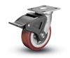 Heavy Duty 5x2 Polyurethane Swivel Caster with Total Caster Brake