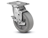 Heavy Duty 4x2 Transforma Swivel Caster with Top Lock Brake