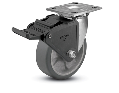 Stainless Steel Heavy Duty 4x2 Transforma HD Swivel Caster with Tech Lock Brake