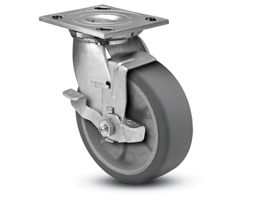 Stainless Steel Heavy Duty 6x2 Transforma HD Swivel Caster with Top Lock Brake