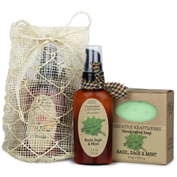Handcrafted Soap and Lotion Gift Bag