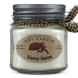 Sassy Santa Scented Soy Candle