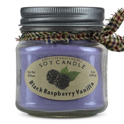 Black Raspberry Vanilla Soy Candle