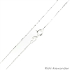 Sterling Silver Diamond Cut Ball Bead Chain 1mm 100 spring ring clasp