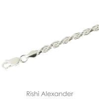 925 sterling silver diamond cut rope chain necklace gorgeous bracelet