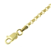 14kt gold over 925 sterling silver gold plated rolo link bracelet