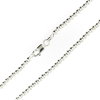 Sterling Silver Ball Bead Chain 3mm thick with lobster claw clasp